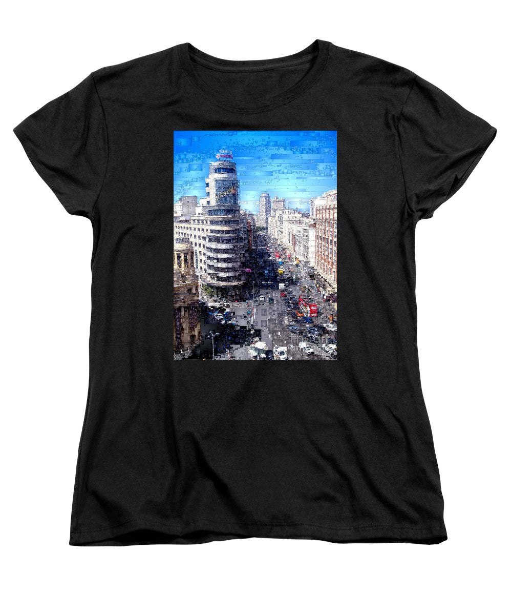 T-shirt femme (coupe standard) - Madrid - La Gran Via