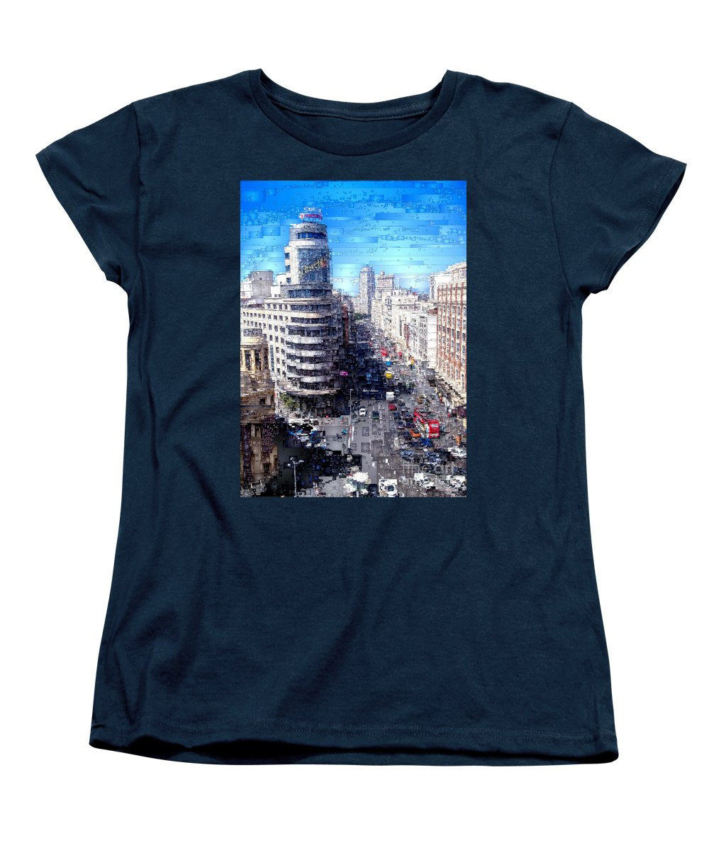 T-shirt femme (coupe standard) - Madrid - La Gran Via