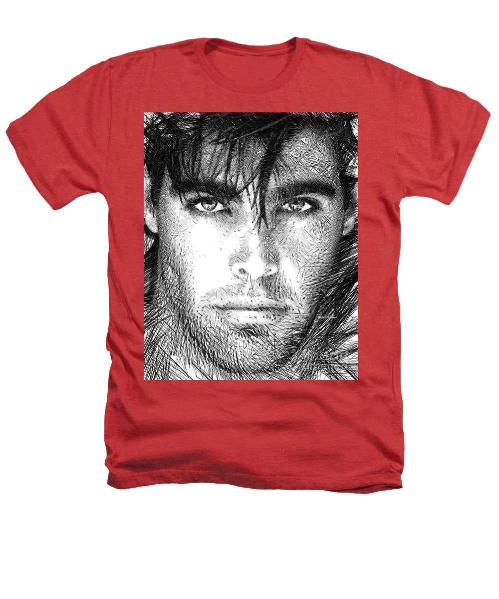 Male Portrait 1359 - Heathers T-Shirt