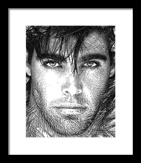 Male Portrait 1359 - Framed Print