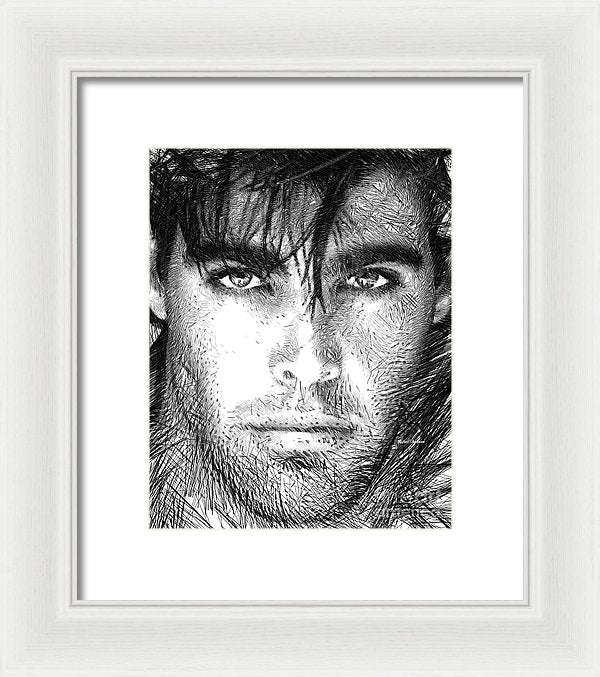 Male Portrait 1359 - Framed Print