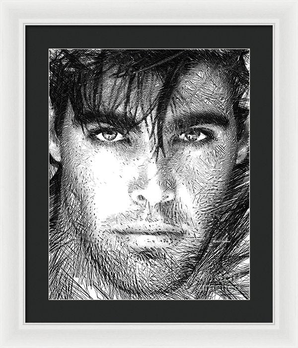 Male Portrait 1359 - Framed Print