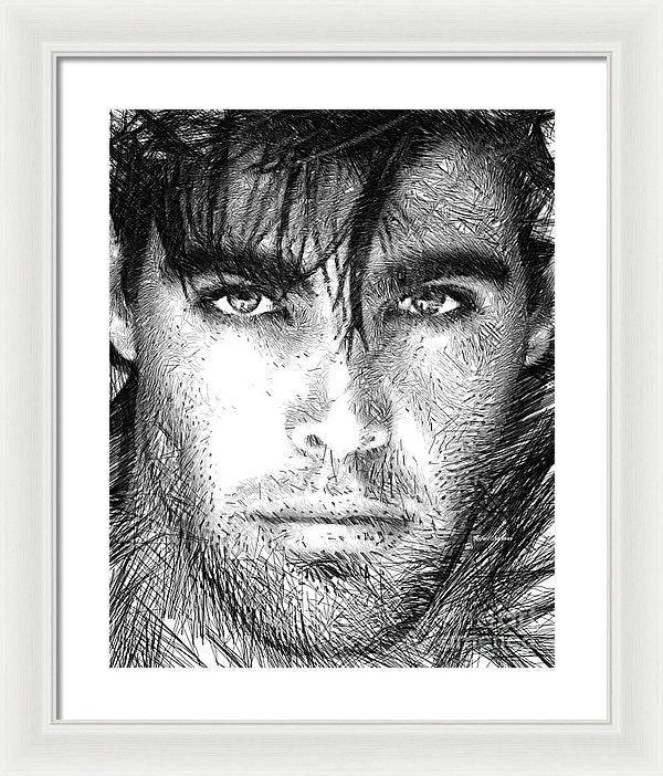 Male Portrait 1359 - Framed Print