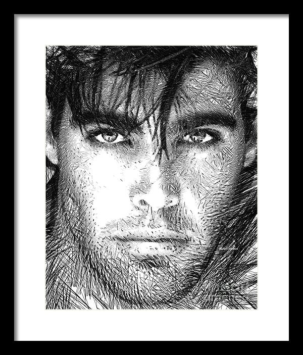 Male Portrait 1359 - Framed Print