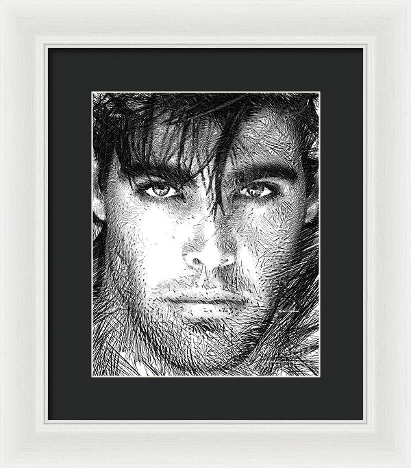 Male Portrait 1359 - Framed Print