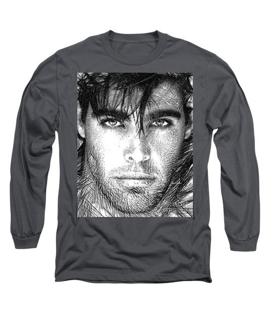 Male Portrait 1359 - Long Sleeve T-Shirt