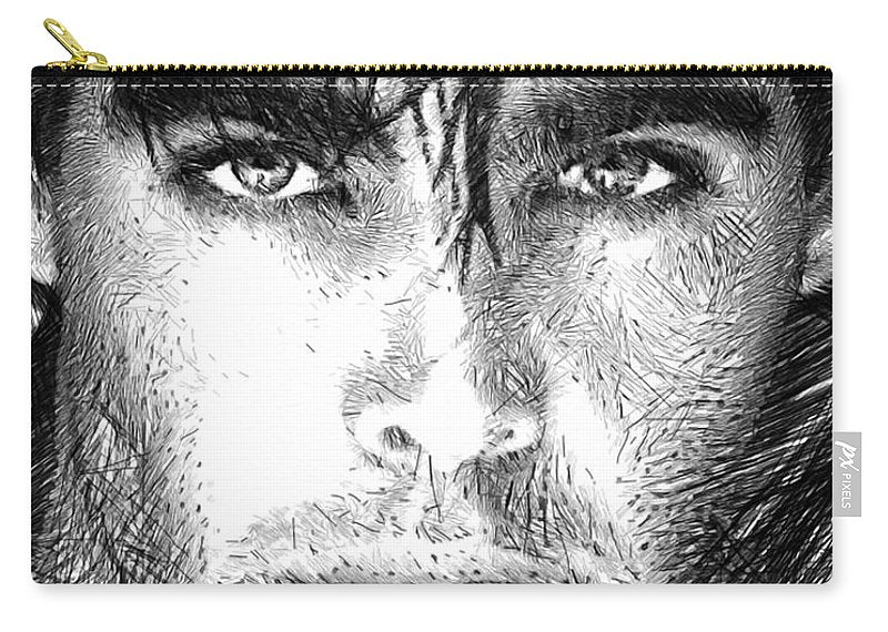 Male Portrait 1359 - Carry-All Pouch