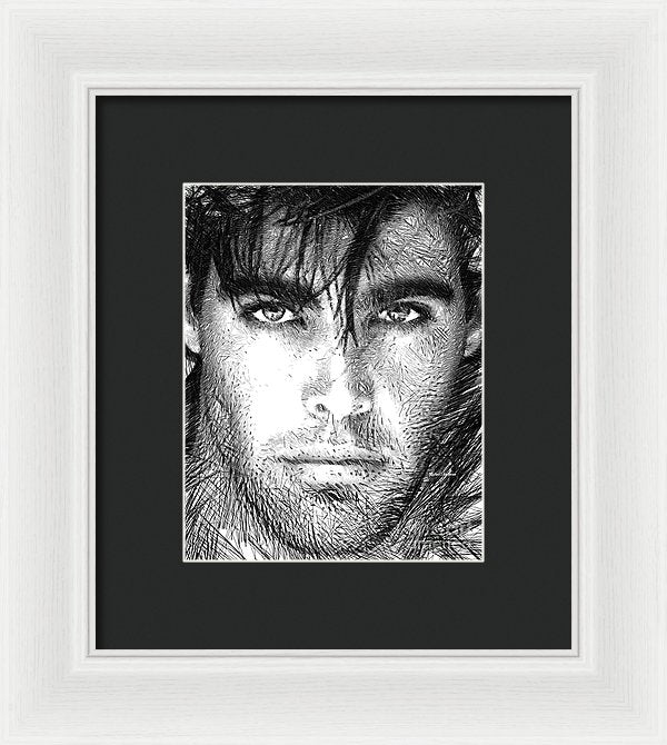 Male Portrait 1359 - Framed Print