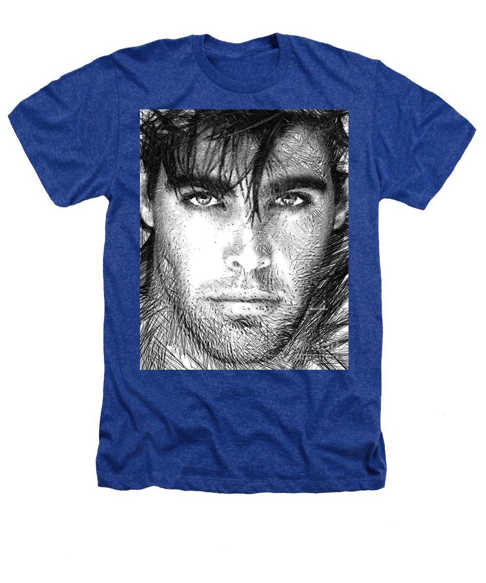 Male Portrait 1359 - Heathers T-Shirt