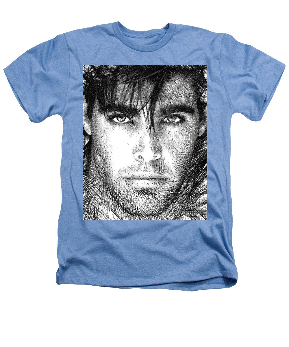 Male Portrait 1359 - Heathers T-Shirt