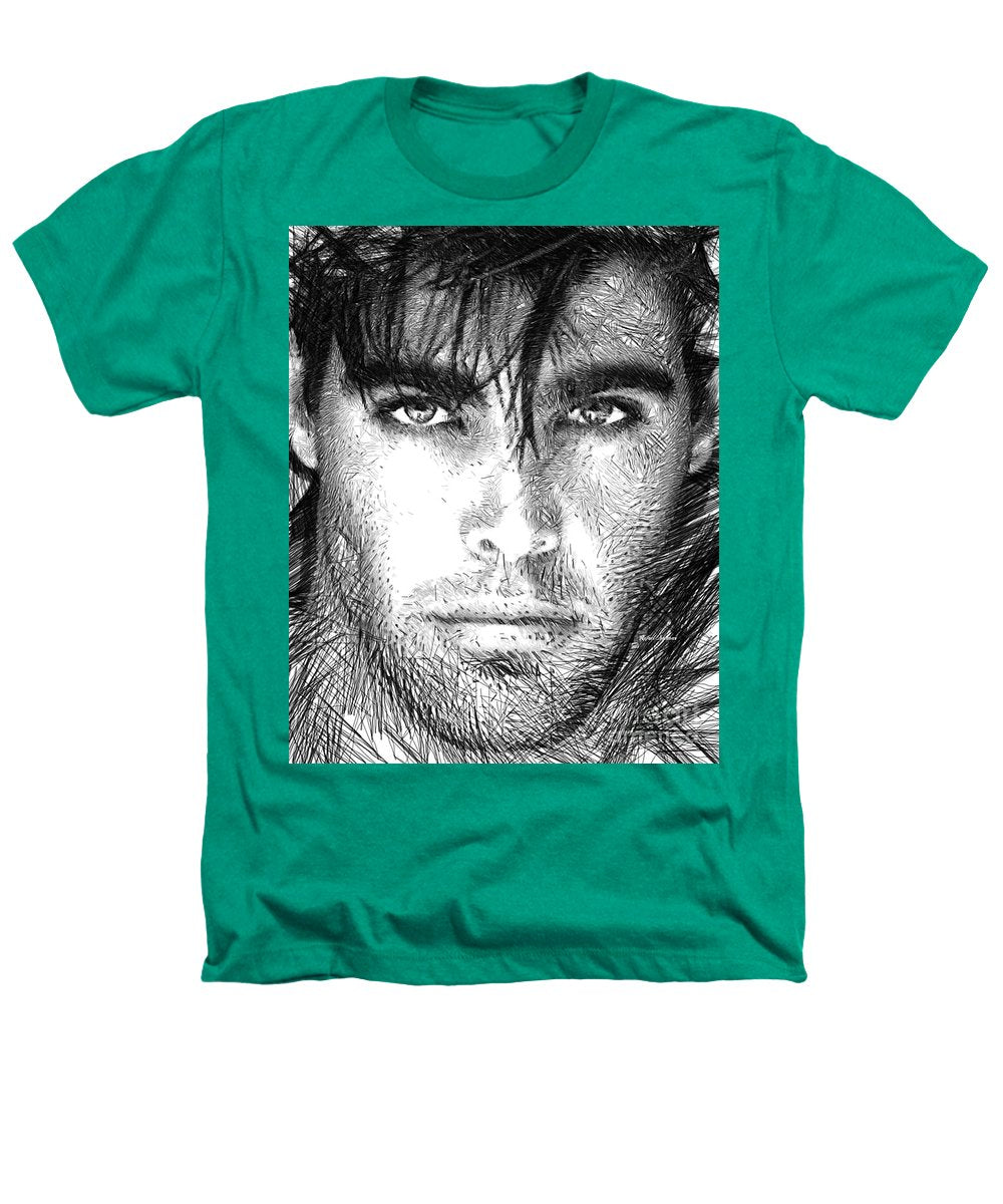 Male Portrait 1359 - Heathers T-Shirt