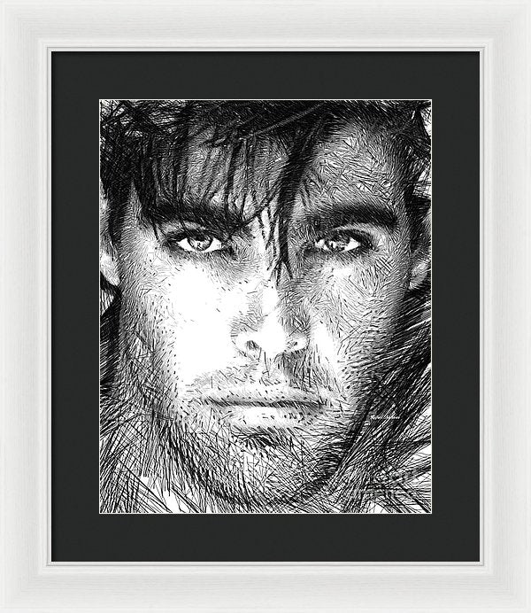 Male Portrait 1359 - Framed Print