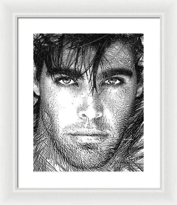 Male Portrait 1359 - Framed Print