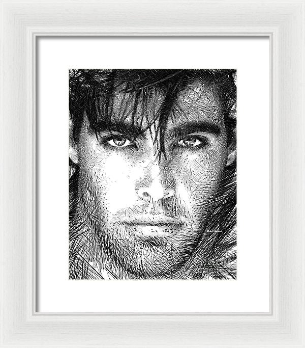 Male Portrait 1359 - Framed Print