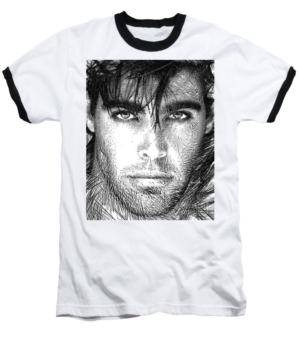 Male Portrait 1359 - Baseball T-Shirt