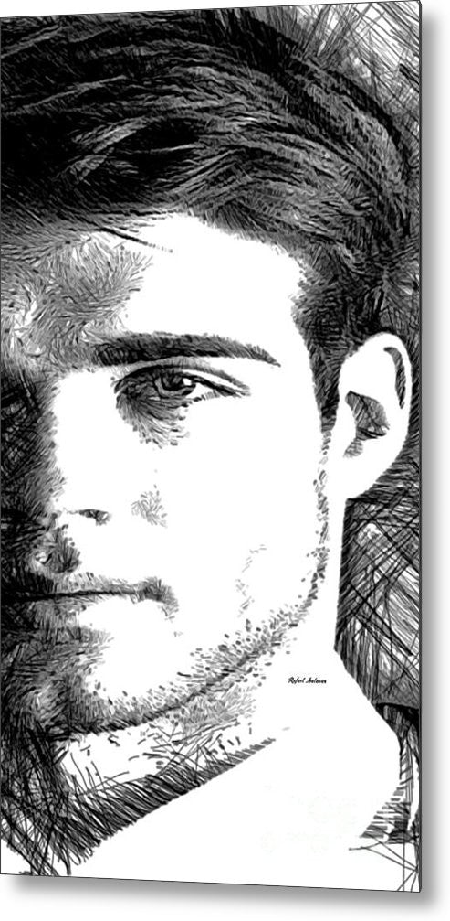 Metal Print - Male Portrait