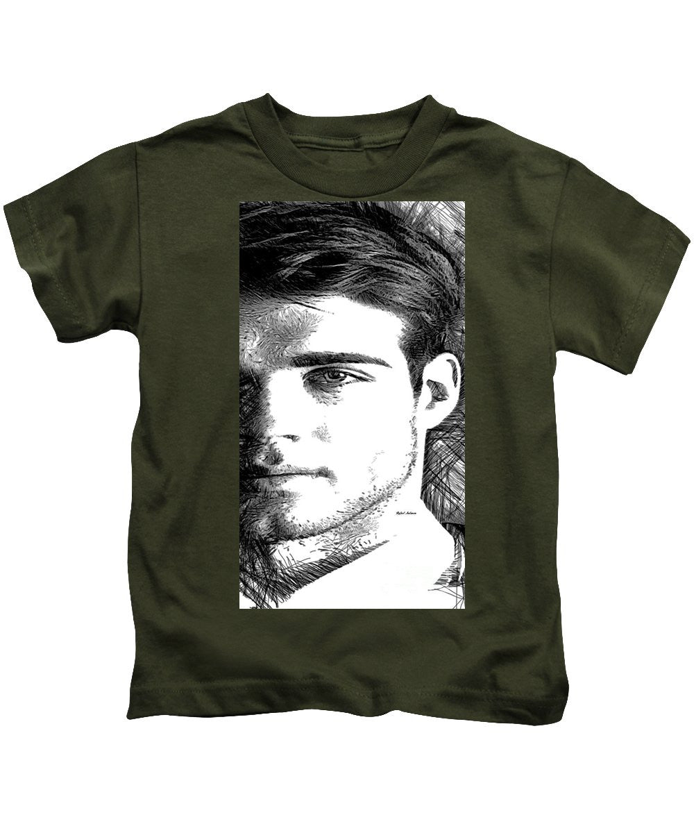 T-shirt pour enfant - Portrait d'homme