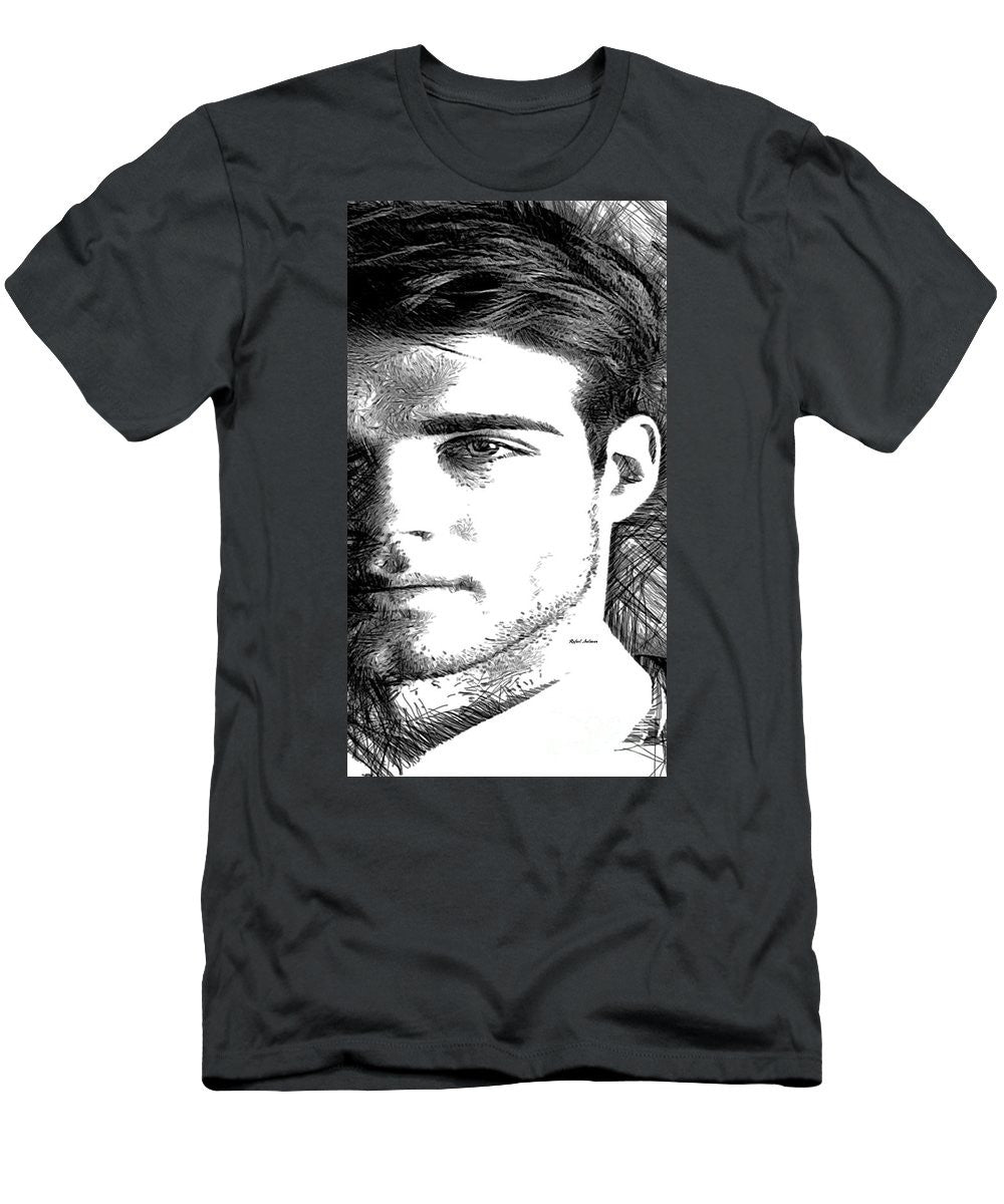 Men's T-Shirt (Slim Fit) - Male Portrait