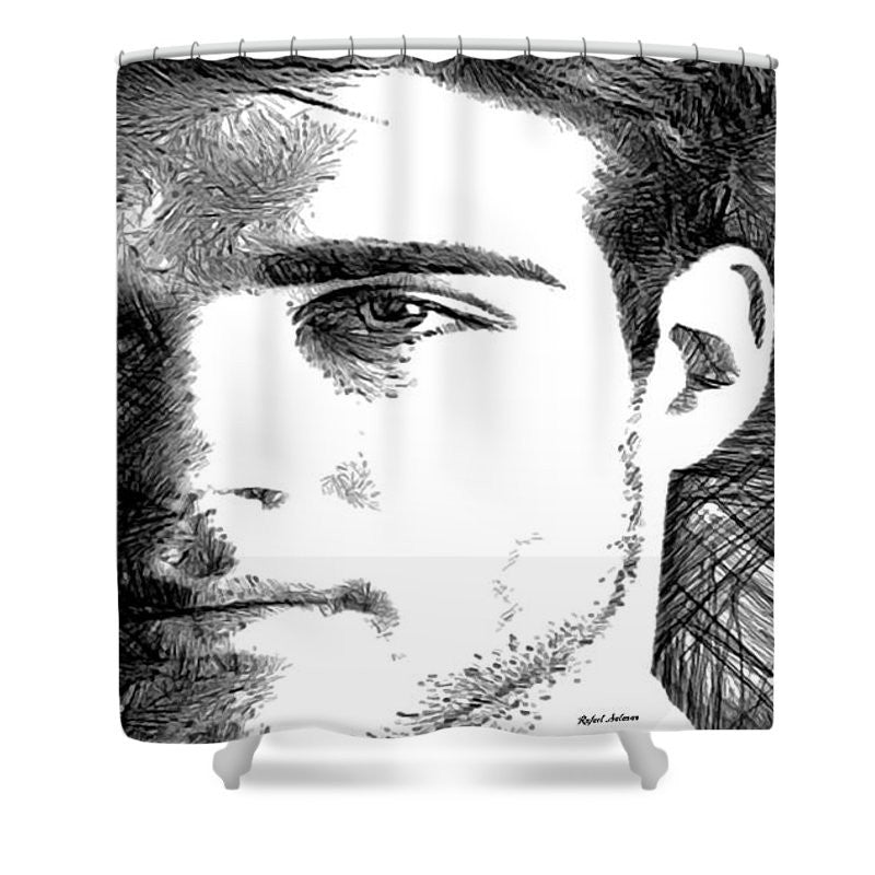 Shower Curtain - Male Portrait