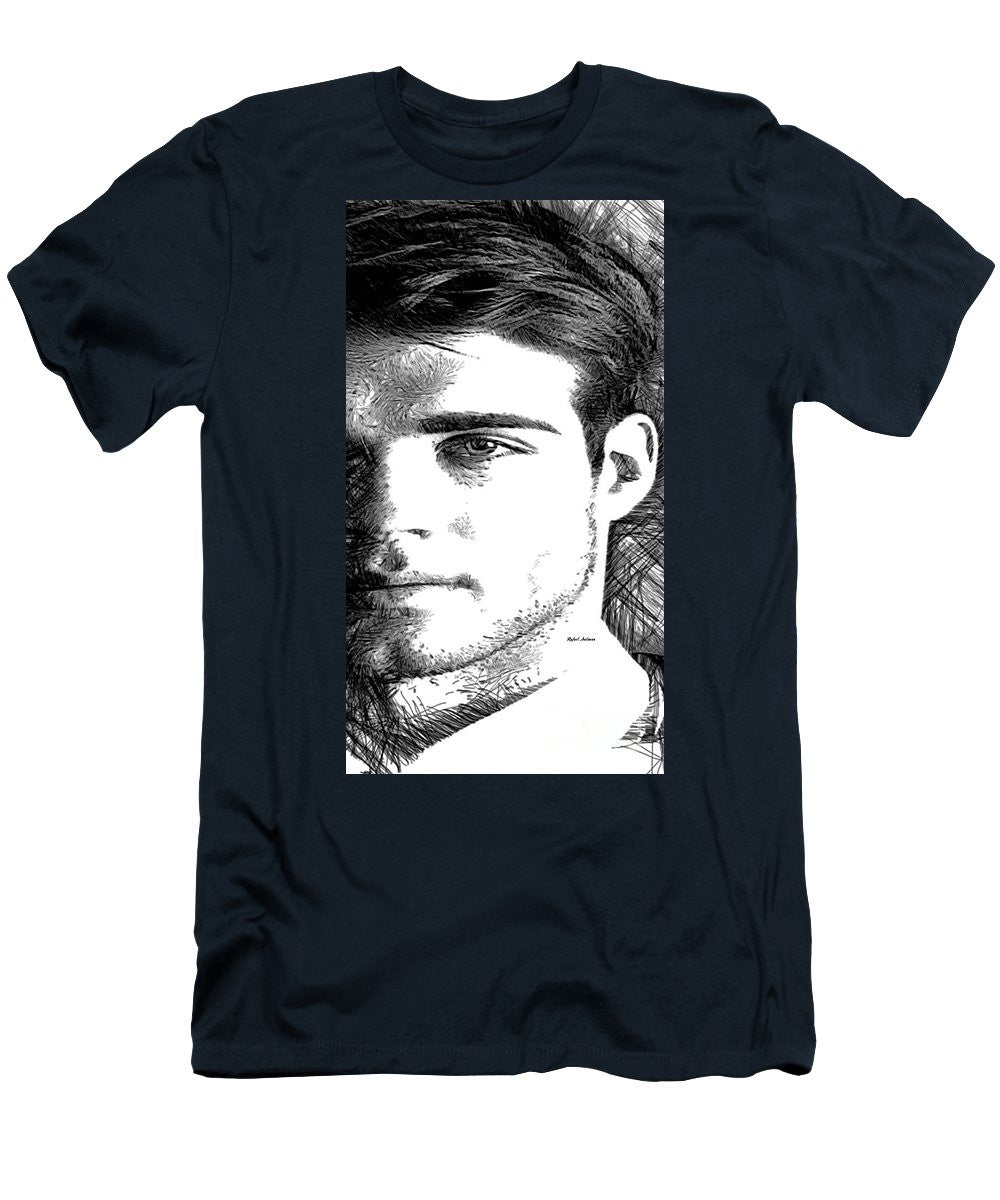 Men's T-Shirt (Slim Fit) - Male Portrait