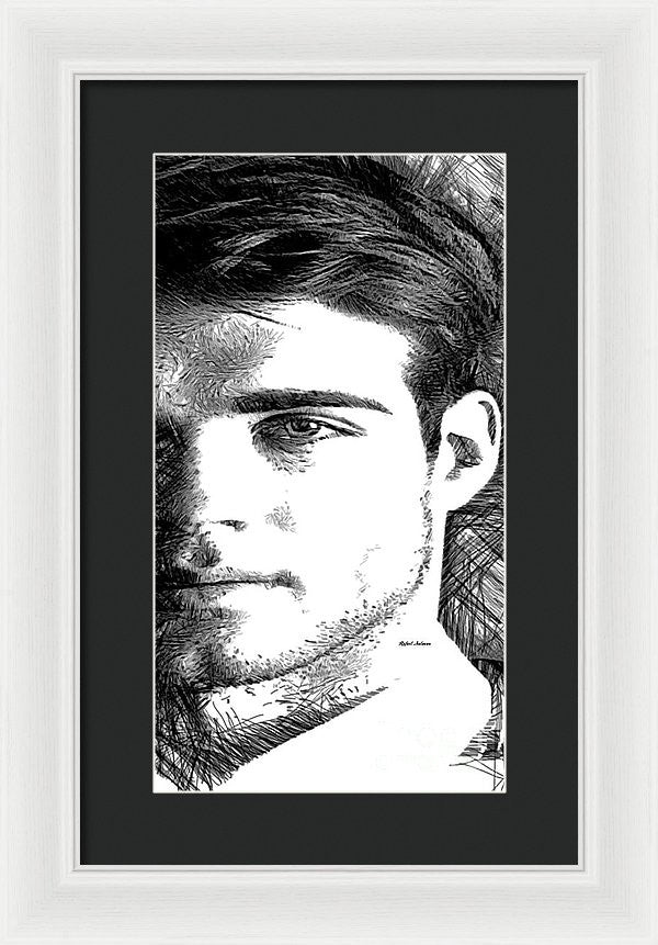 Framed Print - Male Portrait