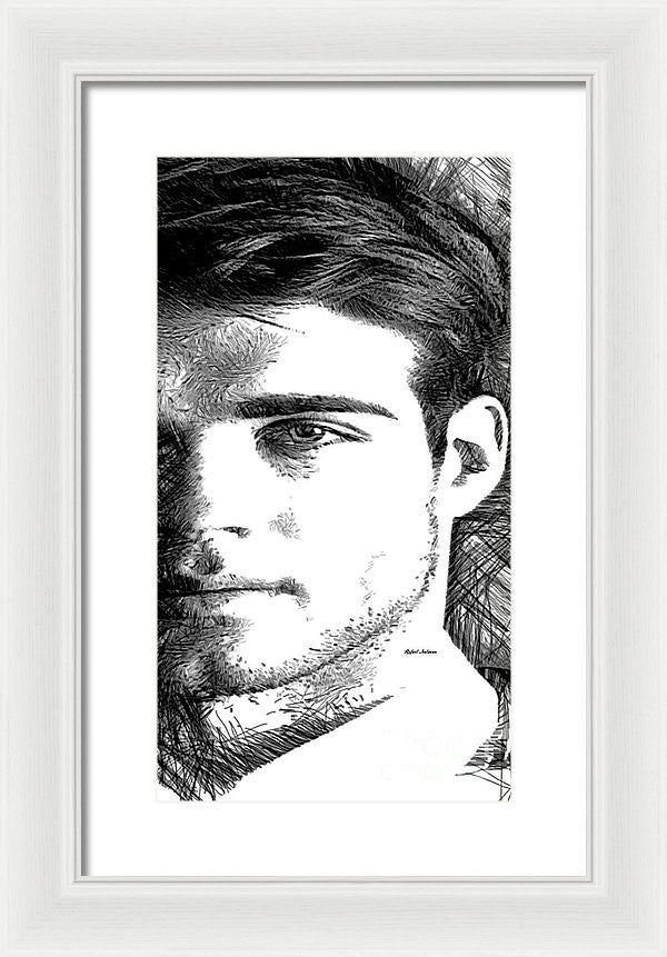 Framed Print - Male Portrait