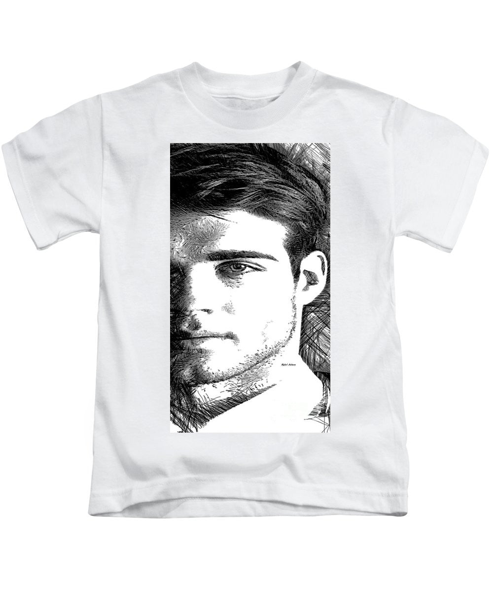 T-shirt pour enfant - Portrait d'homme