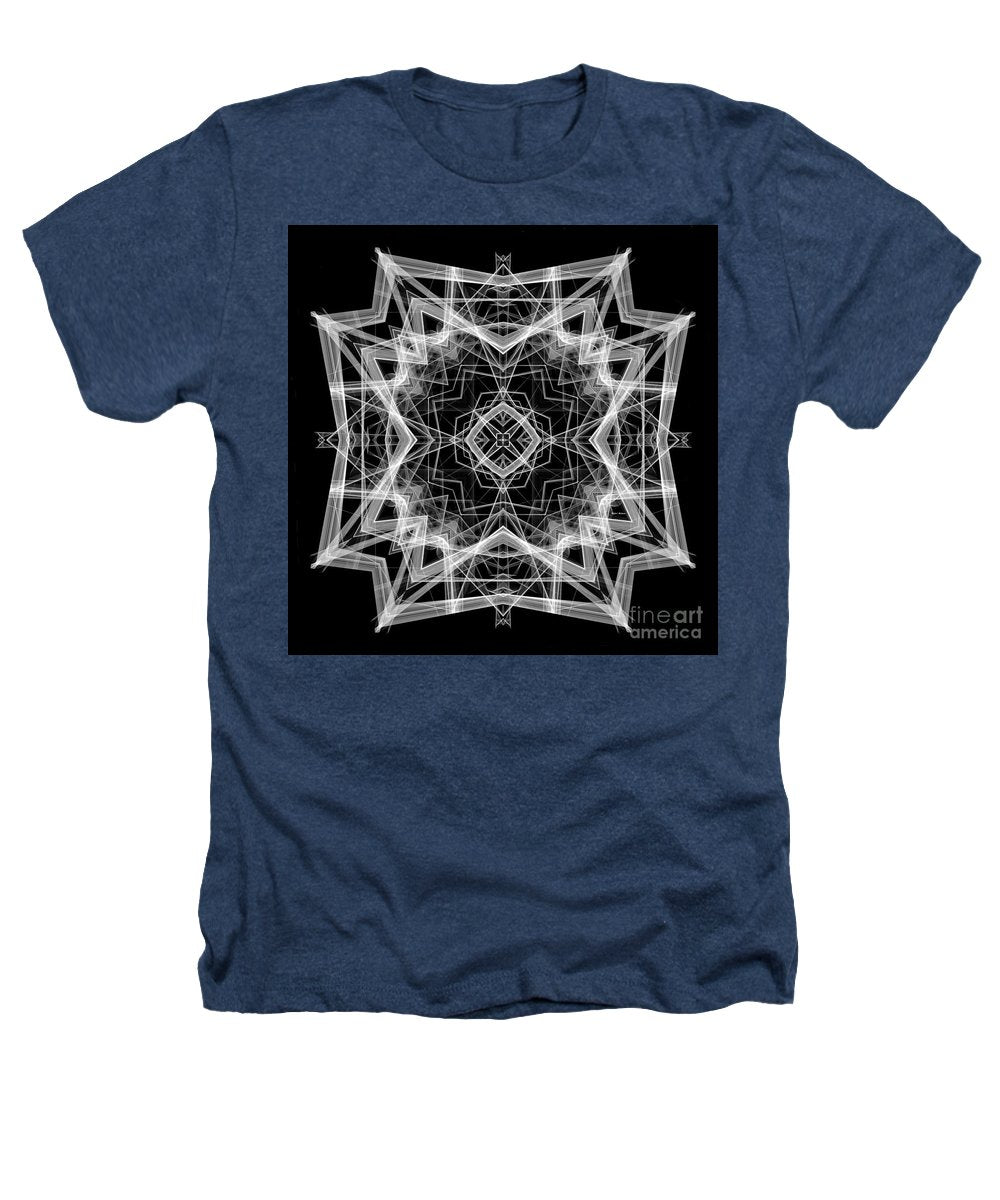 Mandala 3354b en noir et blanc - T-shirt Heathers