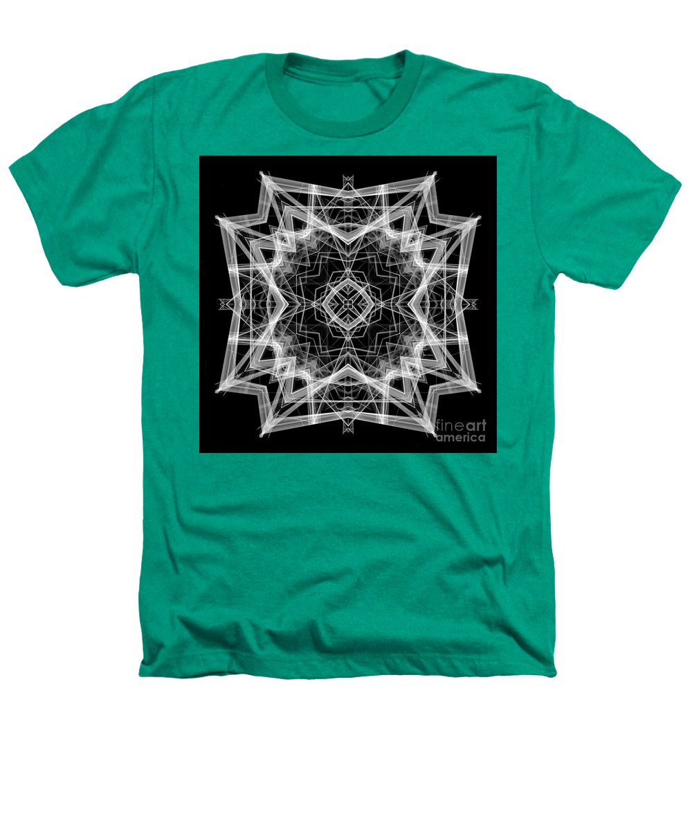 Mandala 3354b en noir et blanc - T-shirt Heathers