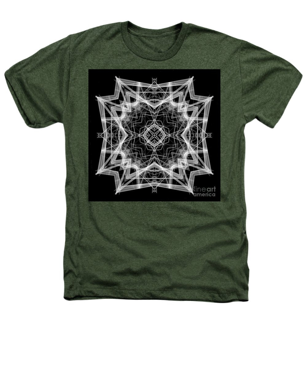 Mandala 3354b en noir et blanc - T-shirt Heathers