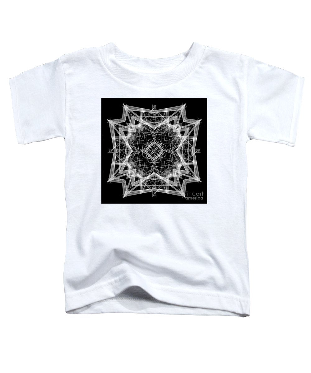 Mandala 3354b In Black And White - Toddler T-Shirt