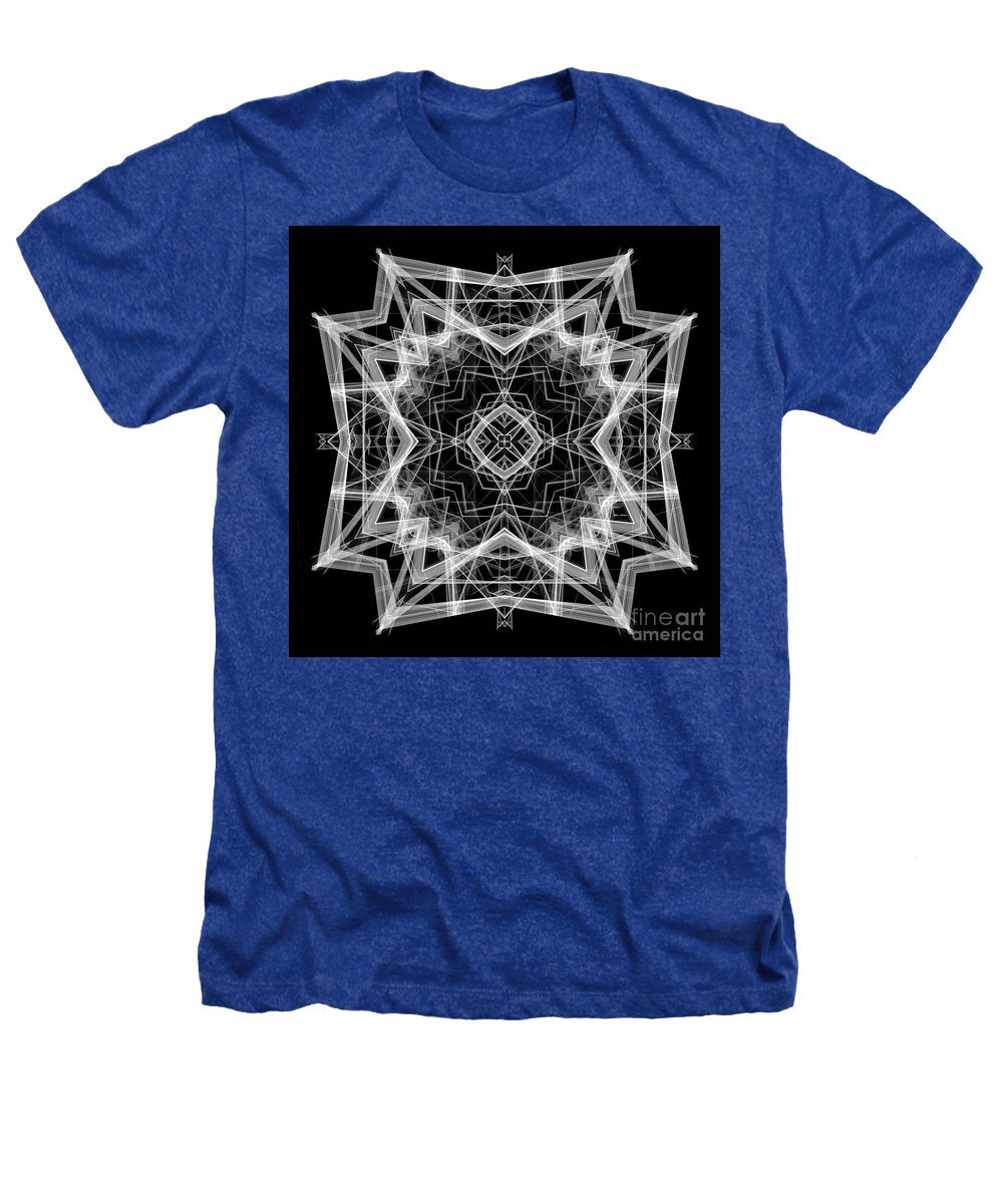 Mandala 3354b en noir et blanc - T-shirt Heathers