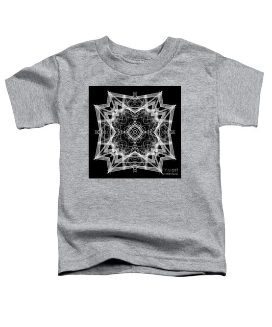 Mandala 3354b en noir et blanc - T-shirt pour tout-petit