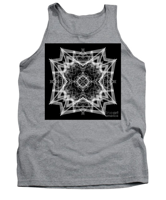 Mandala 3354b In Black And White - Tank Top