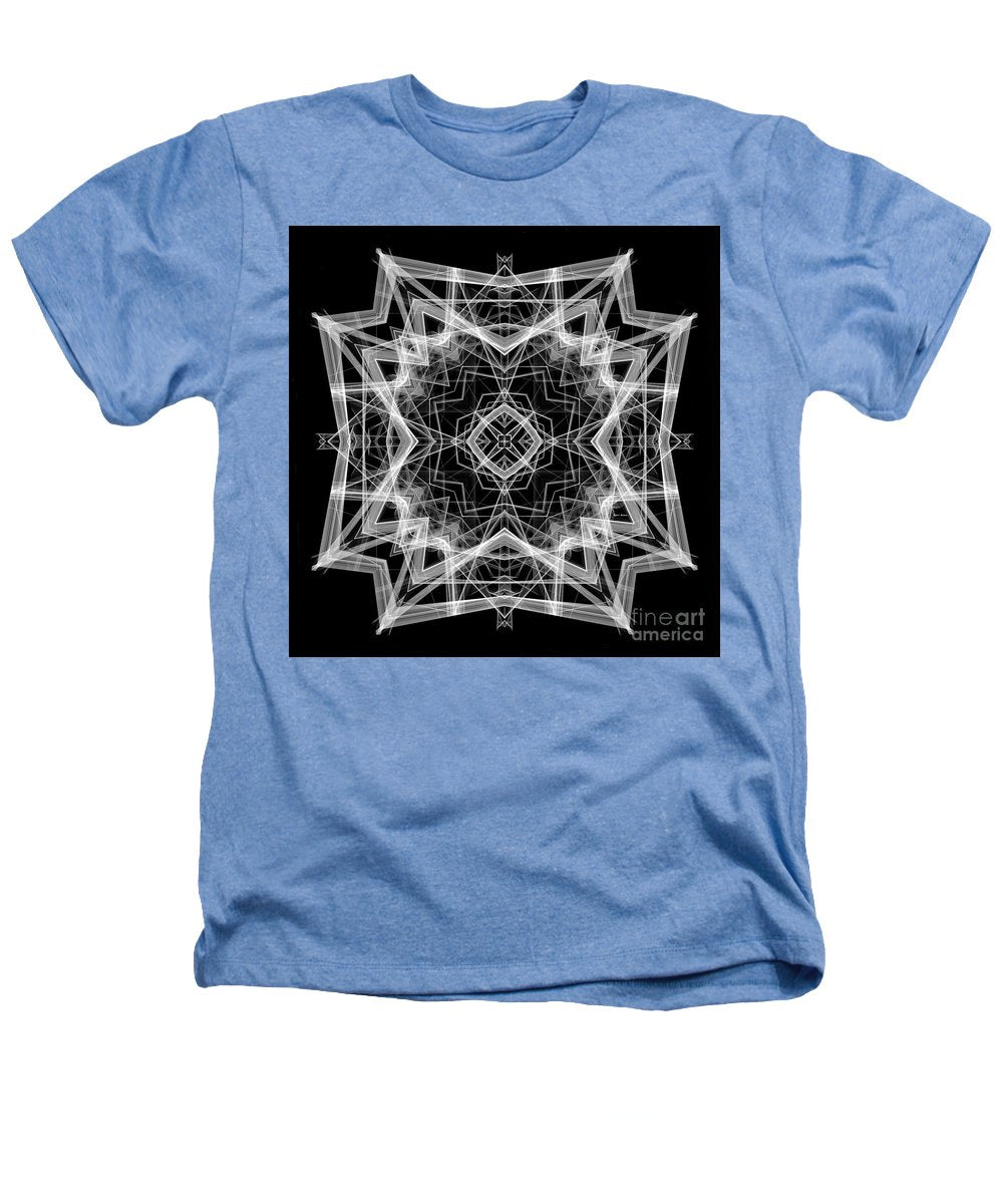 Mandala 3354b en noir et blanc - T-shirt Heathers