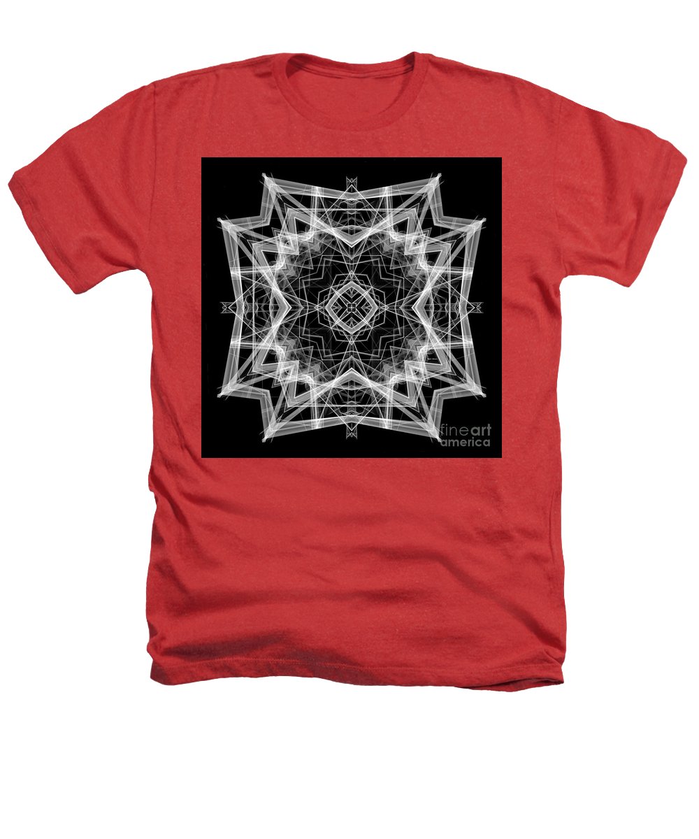 Mandala 3354b en noir et blanc - T-shirt Heathers