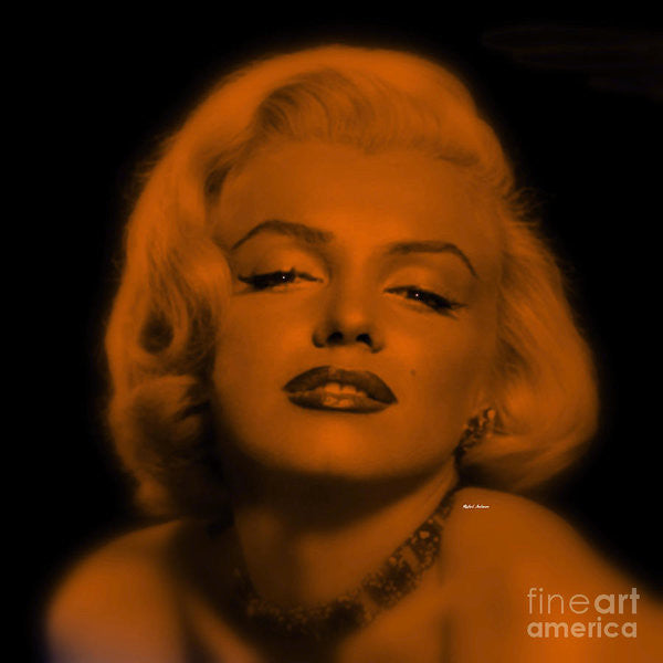 Art Print - Marilyn Monroe In Copper Blonde. Pop Art