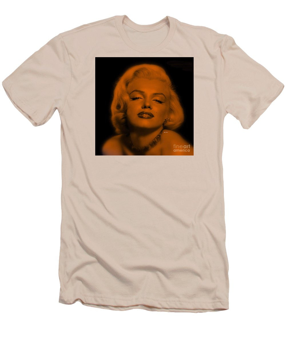 Men's T-Shirt (Slim Fit) - Marilyn Monroe In Copper Blonde. Pop Art