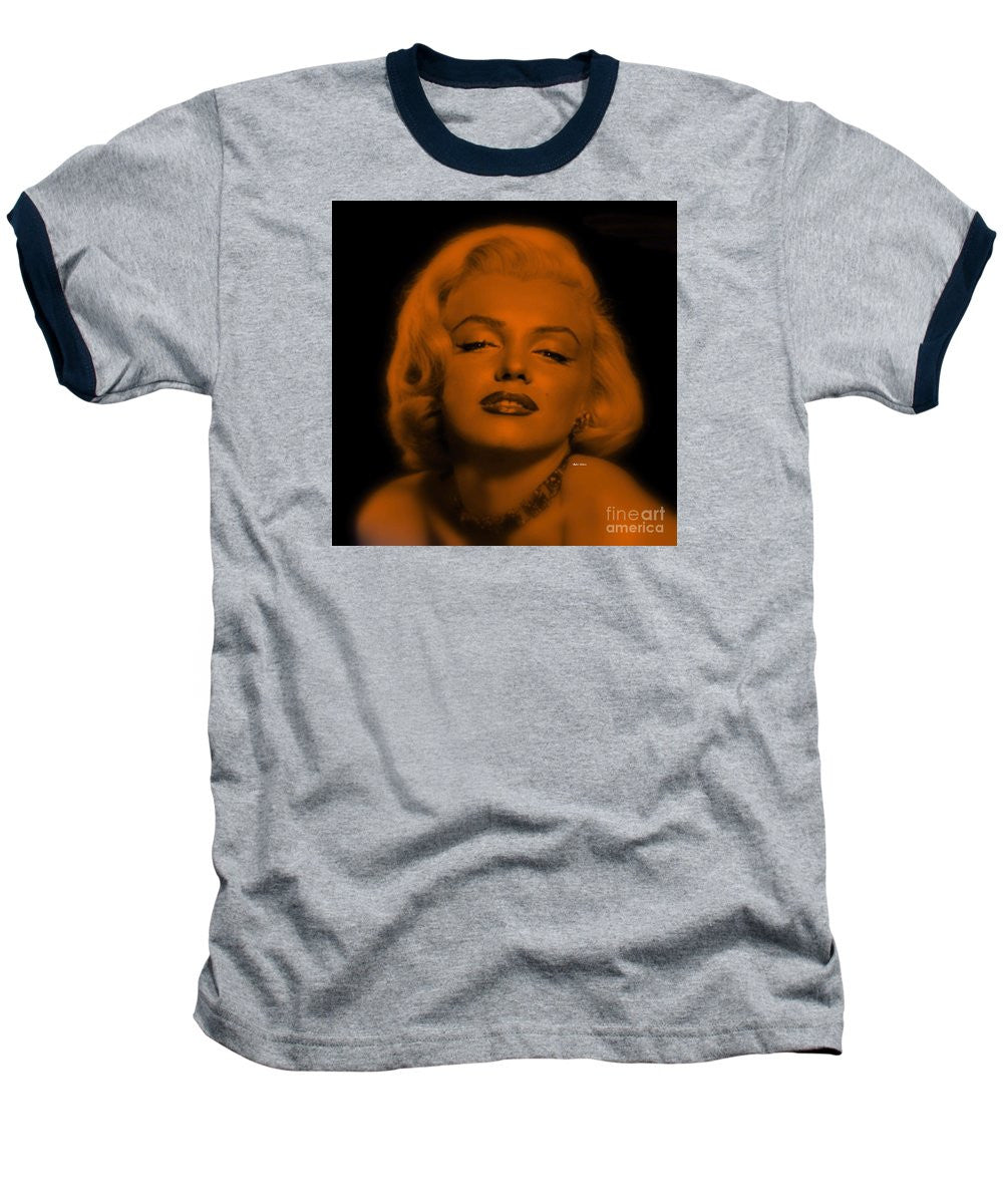 Baseball T-Shirt - Marilyn Monroe In Copper Blonde. Pop Art