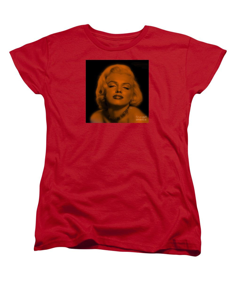 Women's T-Shirt (Standard Cut) - Marilyn Monroe In Copper Blonde. Pop Art