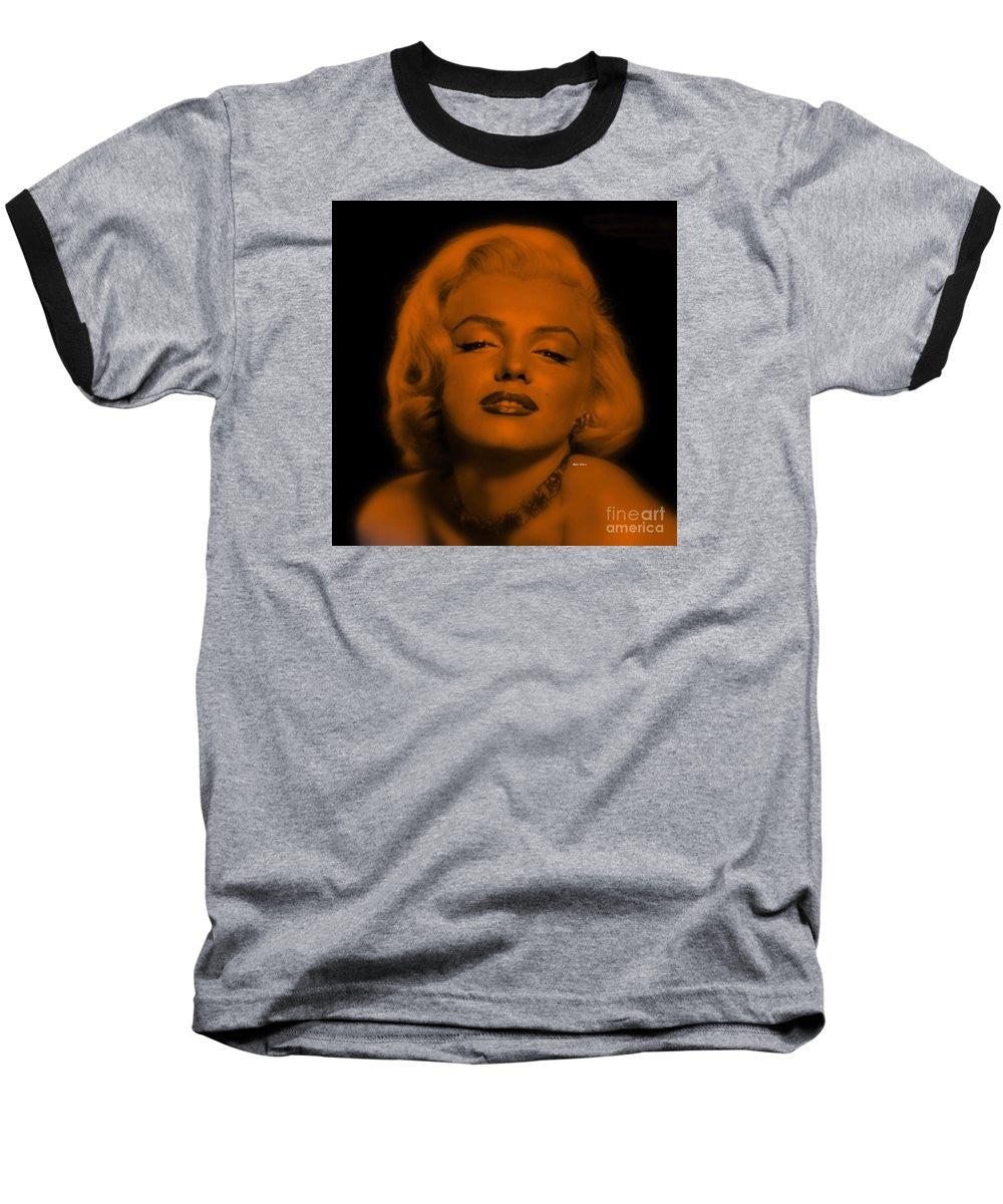 Baseball T-Shirt - Marilyn Monroe In Copper Blonde. Pop Art