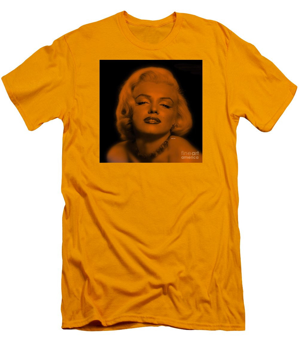 Men's T-Shirt (Slim Fit) - Marilyn Monroe In Copper Blonde. Pop Art