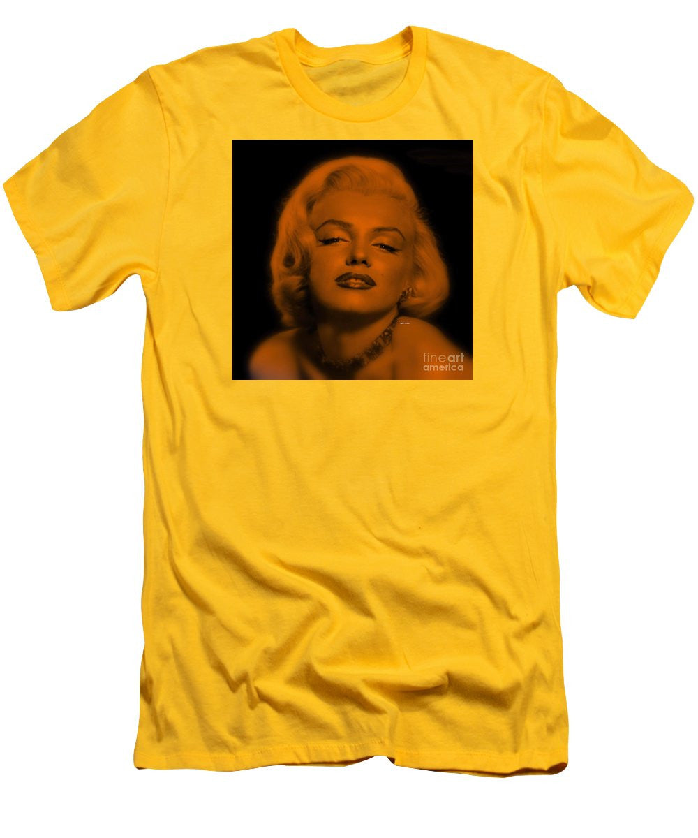 Men's T-Shirt (Slim Fit) - Marilyn Monroe In Copper Blonde. Pop Art