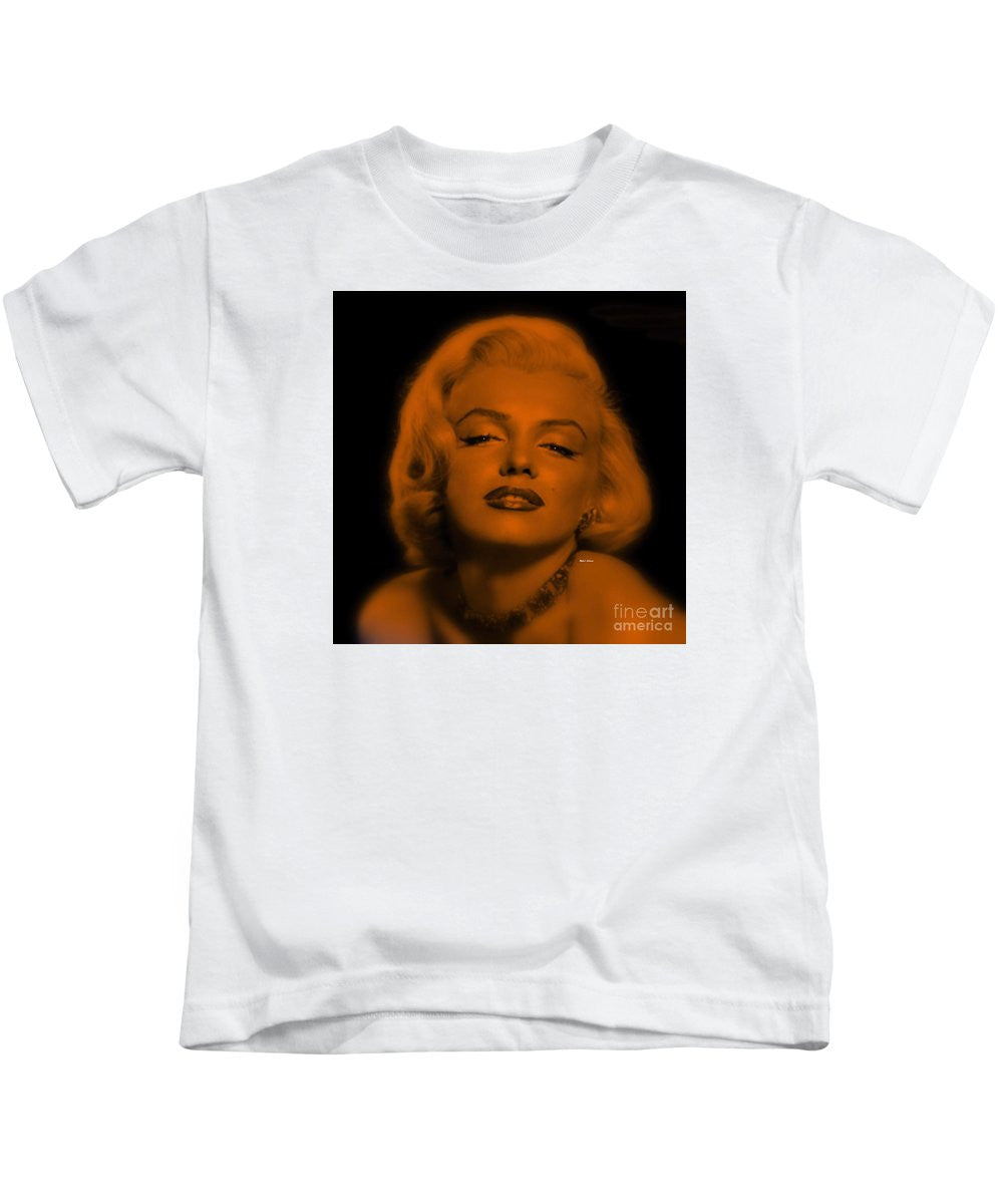 T-shirt pour enfant - Marilyn Monroe en blond cuivré. Pop Art