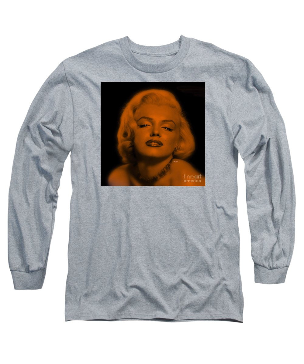 Long Sleeve T-Shirt - Marilyn Monroe In Copper Blonde. Pop Art