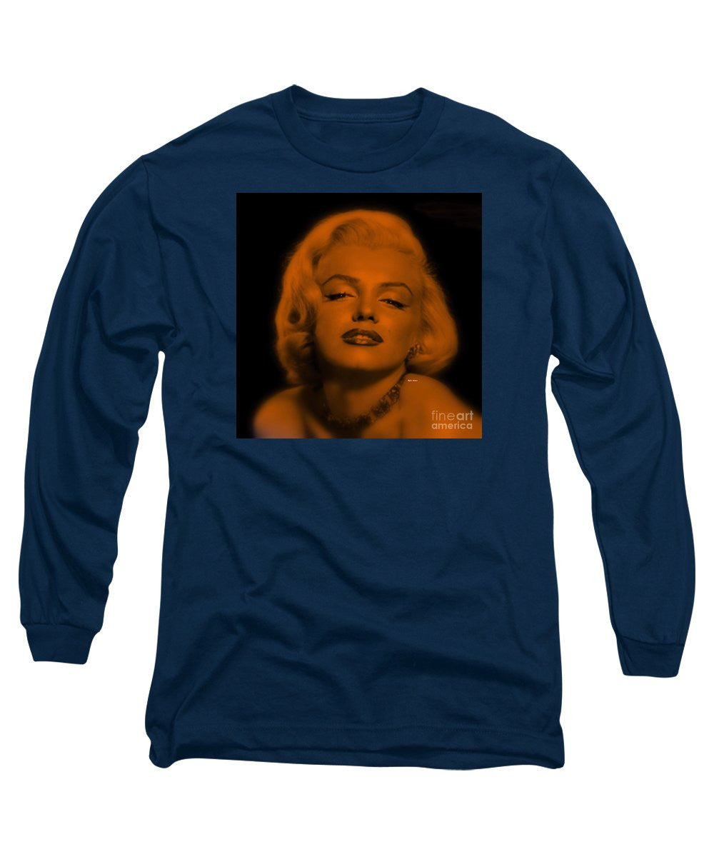 Long Sleeve T-Shirt - Marilyn Monroe In Copper Blonde. Pop Art