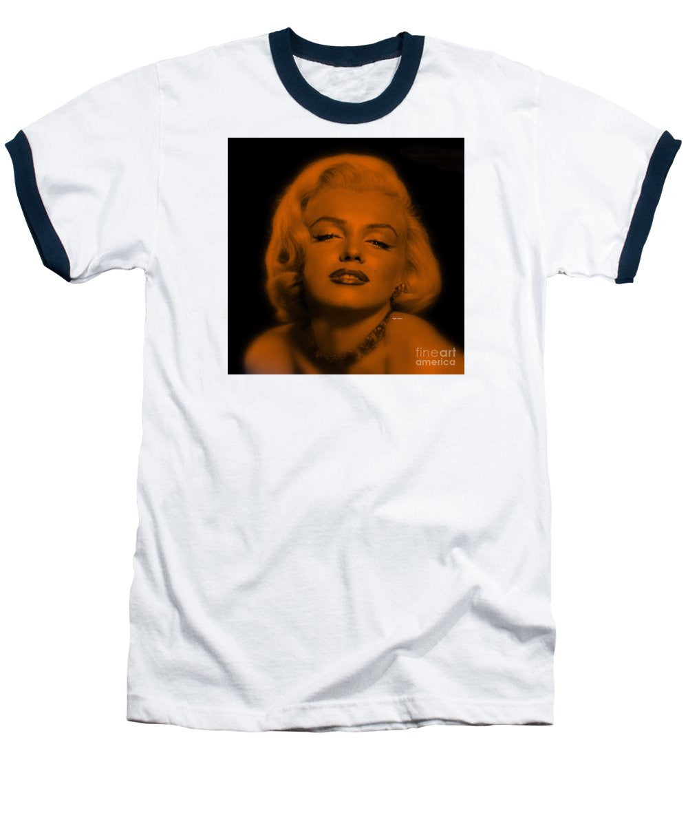 Baseball T-Shirt - Marilyn Monroe In Copper Blonde. Pop Art