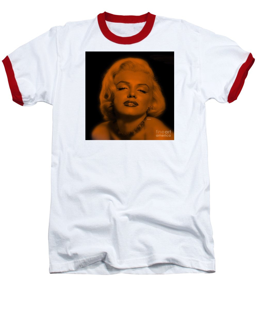 Baseball T-Shirt - Marilyn Monroe In Copper Blonde. Pop Art