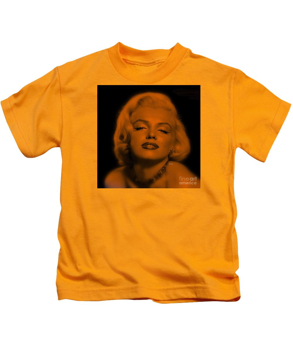 T-shirt pour enfant - Marilyn Monroe en blond cuivré. Pop Art