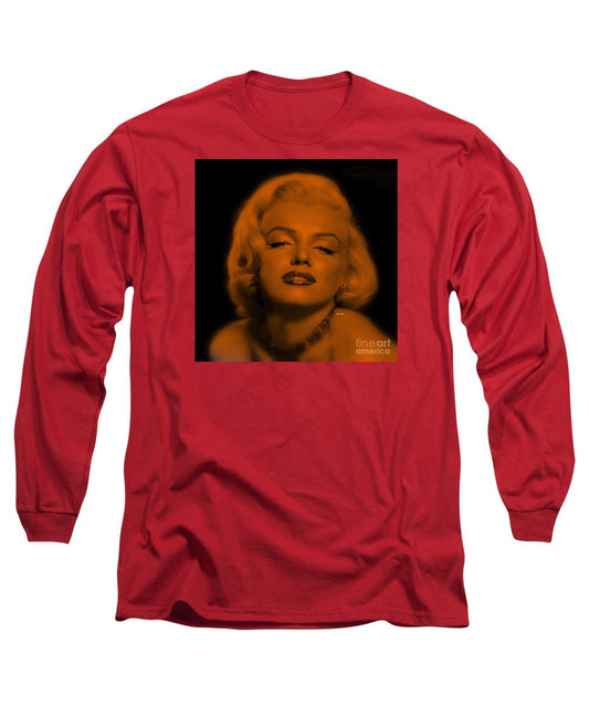 Long Sleeve T-Shirt - Marilyn Monroe In Copper Blonde. Pop Art